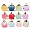 Transparent Glass Apple Pendants DGLA-E004-16A-1