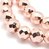 Electroplate Non-magnetic Synthetic Hematite Beads Strands G-L485-03A-LRG-2