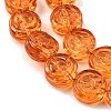 Baking Paint Transparent Glass Beads Strands GL-CBA2ED2-04B-3