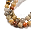 Natural Crazy Lace Agate Round Bead Strands G-M272-03-4mm-3
