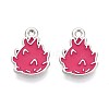 Fruit Alloy Enamel Charms PALLOY-S058-01P-06-2