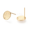 Brass Stud Earring Findings KK-F820-41G-2