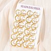 Ion Plating(IP) 304 Stainless Steel Huggie Hoop Earrings EJEW-O087-06B-4