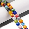 Handmade Lampwork Chevron Beads Strands LAMP-K041-01A-03-2