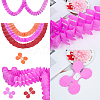 Clover Paper Pull Flowers AJEW-NB0001-29-3