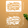 Plastic Drawing Painting Stencils Templates DIY-WH0396-640-2
