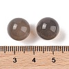 Natural Grey Agate No Hole Sphere Beads G-K353-04B-06-3