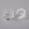 Octagonal Nail Art Glass Dappen Dish X-MRMJ-WH0060-11-2