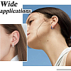 7 Pairs 7 Colors 304 Stainless Steel Chunky Huggie Hoop Earrings with Enamel for Women EJEW-DC0001-19-5