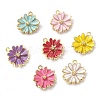 Alloy Enamel Pendants X-ENAM-Q507-01G-1