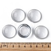 Transparent Half Round Glass Cabochons X-GGLA-R027-25mm-6