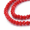 Opaque Solid Color Glass Beads Strands EGLA-A034-P4mm-D22-3