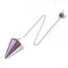 Natural Fluorite Hexagonal Pointed Dowsing Pendulums LS-G-T097-08-3