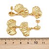 304 Stainless Steel Dangle Stud Earrings EJEW-P325-05C-G-5