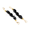 Imitation Gemstone Resin Beaded Purse Strap Extender FIND-WH0005-89D-1