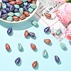 20Pcs Plating Acrylic Beads PACR-YW0001-55A-5