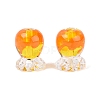 Inner Flower Handmade Lampwork Beads LAMP-Q039-13B-1