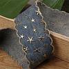 Star Bronzing Denim Polyester Ribbon PW-WGCF3C2-02-3