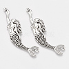 Tibetan Style Alloy Big Pendants TIBEP-T052-31AS-RS-1