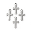 304 Stainless Steel Tiny Cross Charms STAS-F192-080P-1