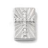 Brass Micro Pave Cubic Zirconia Beads KK-A277-20P-1