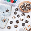 40 Styles 4 Styles Alloy Enamel Buttons FIND-NB0005-79B-4