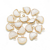 Natural & Synthetic Mixed Stone Semi Circle Pendants G-Q965-M-2