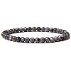 4mm Round Natural Labradorite Beads Bracelet for Men KG3069-10-1
