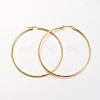 Ion Plating(IP) 304 Stainless Steel Hoop Earrings X-EJEW-N0016-11G-L-1