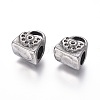 304 Stainless Steel European Bead Rhinestone Settings STAS-I120-86AS-2