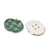 4-Hole Apple Plastic Buttons BUTT-F066-01-4