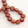 Handmade Millefiori Glass Bead Strands LK-R006-15B-2