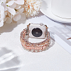 1Pc Fashion Non-Magnetic Synthetic Hematite Stretch Strap Connector Watch Band DIY-ME0001-49-5