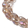 Transparent Electroplate Glass Beads Strands EGLA-N013-T10mm-B23-3