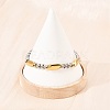 304 Stainless Steel Rhombus Cuban Link Chain Bracelets for Men Women BJEW-G766-07B-2