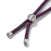 Twisted Nylon Cord Silder Bracelets DIY-B066-03P-26-2