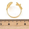 Brass Adjustable Cuff Rings for Women RJEW-B132-02B-G-5