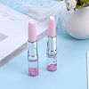 Lipstick Shape Empty Tube Black Ink Ballpoint Pens LS-DIY-H123-A01-2