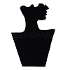 Cardboard Covered with Velvet Necklace & Earring Display Stands ODIS-Q041-04A-01-2
