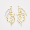 Alloy Open Back Bezel Pendants PALLOY-S121-80-2