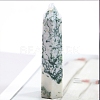 Point Tower Natural Moss Agate Healing Stone Wands PW-WG027AD-03-1