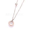 304 Stainless Steel Pendant Necklaces NJEW-G318-01-2