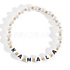Minimalist ABS Imitatiom Pearl Round Beads Stretch Bracelets for Women EC7988-8-1