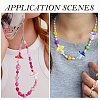 10Pcs 5 Colors Opaque Acrylic Beads MACR-FS0002-44-7