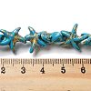 Synthetic Turquoise Dyed Beads Strands G-P507-04R-3