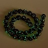 Handmade Gold Sand Lampwork Beads Strands LAMP-P051-L04-12mm-3