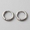 Stainless Steel Huggie Hoop Earrings with 316 Stainless Steeland Pins for Women EJEW-TAC0018-08B-1