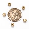 Brass Cubic Zirconia Beads ZIRC-F001-02G-6MM-2