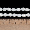 Opaque Solid Color Electroplate Glass Beads Strands EGLA-N013-P6mm-B02-4