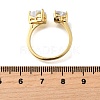 Brass Micro Pave Cubic Zirconia Cuff Rings for Women RJEW-F181-10G-01-3
